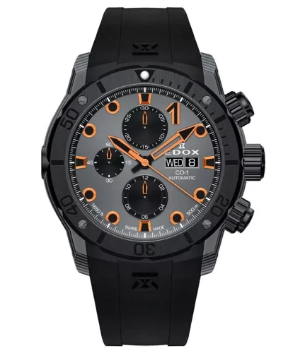 EDOX CO-1 Carbon Chrono Automatic 01125-CCN-GNO Férfi Karóra