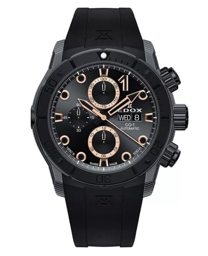 EDOX CO-1 Carbon Chrono Automatic 01125-CCN-NR Férfi Karóra
