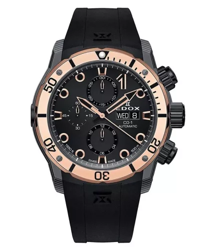 EDOX CO-1 Carbon Chrono Automatic 01125-CLN5N-NIR Férfi Karóra
