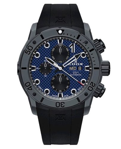 EDOX CO-1 Carbon Chrono Automatic 01125-CLNGN-BUNN Férfi Karóra