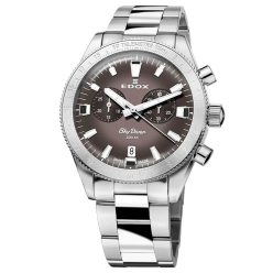 EDOX Skydiver Chrono Set 10116-3-GRIDN Férfi Karóra