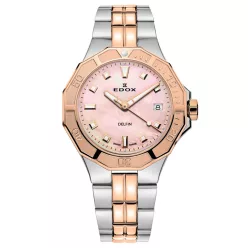 EDOX Delfin Diver Lady 53020-357RM-ROR Női Karóra