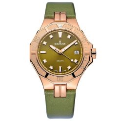 EDOX Delfin Diver Lady 53020-37RC-VR Női Karóra