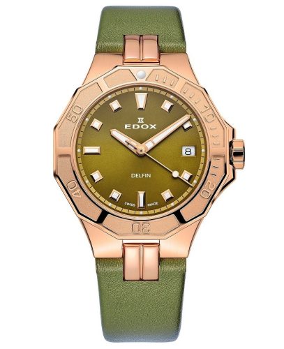 EDOX Delfin Diver Lady 53020-37RC-VR Női Karóra