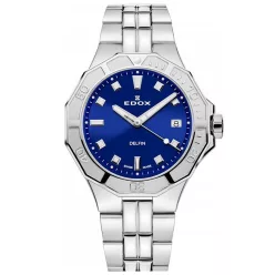 EDOX Delfin Diver Lady 53020-3M-BUN Női Karóra