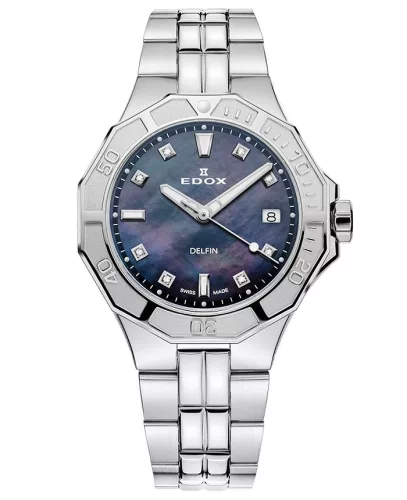 EDOX Delfin The Original Diver Lady Diamonds 53020-3M-NANND Női Karóra