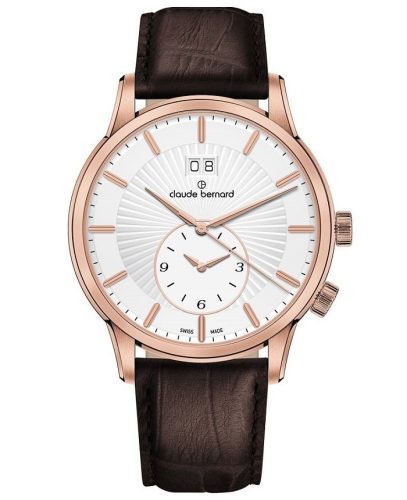 Claude Bernard Classic 2nd Time Zone 62007-37R-AIR Férfi Karóra