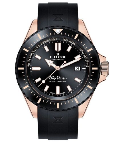 EDOX Skydiver Neptunian Automatic 80120-37RNNCA-NIR Férfi Karóra