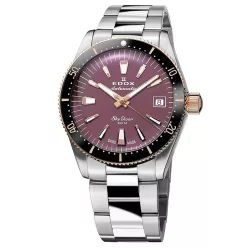 EDOX Skydiver Automatic Lady 80131-357RNRM-VIO Női Karóra