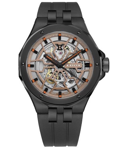 EDOX Delfin Mecano Skeleton 85303-37NCA-BEIO Férfi Karóra