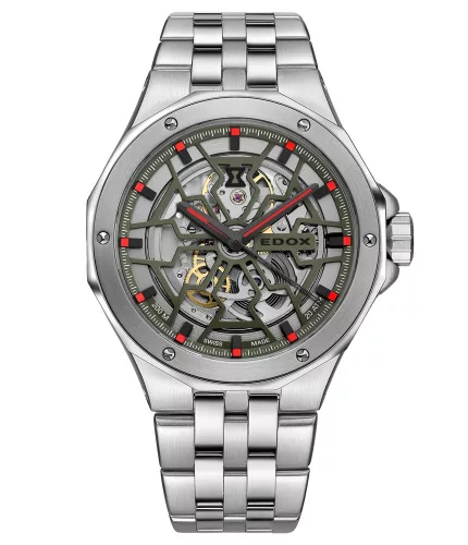 EDOX Delfin Mecano Skeleton 85303-3M-VNRO Férfi Karóra