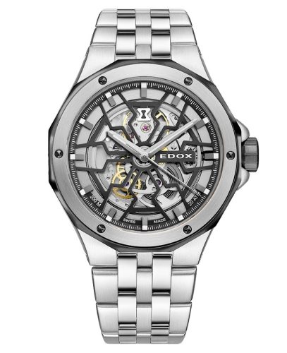 EDOX Delfin Mecano Skeleton 85303-3NM-NBG Férfi Karóra