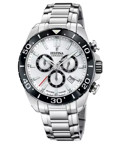 Festina Ceramic Chrono Swiss Made F20042/1 Férfi Karóra